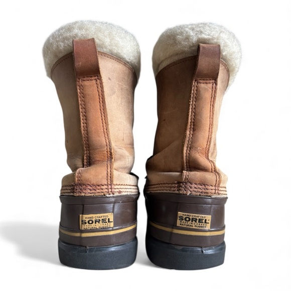 Sorel Vintage Caribou Waterproof Winter Snow Boots Warm Outdoor Shoes Brown 13 - Picture 4 of 14